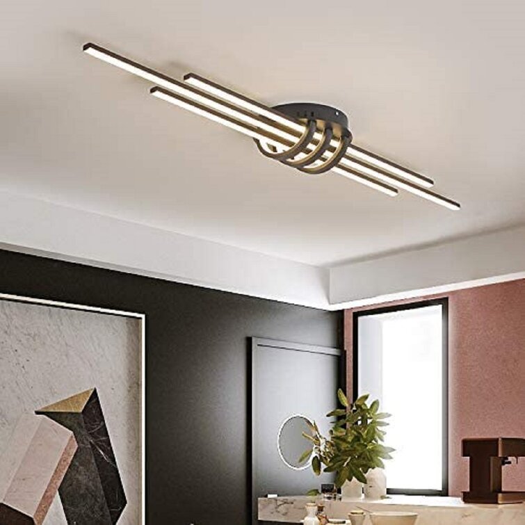 Flush strip shop ceiling lights